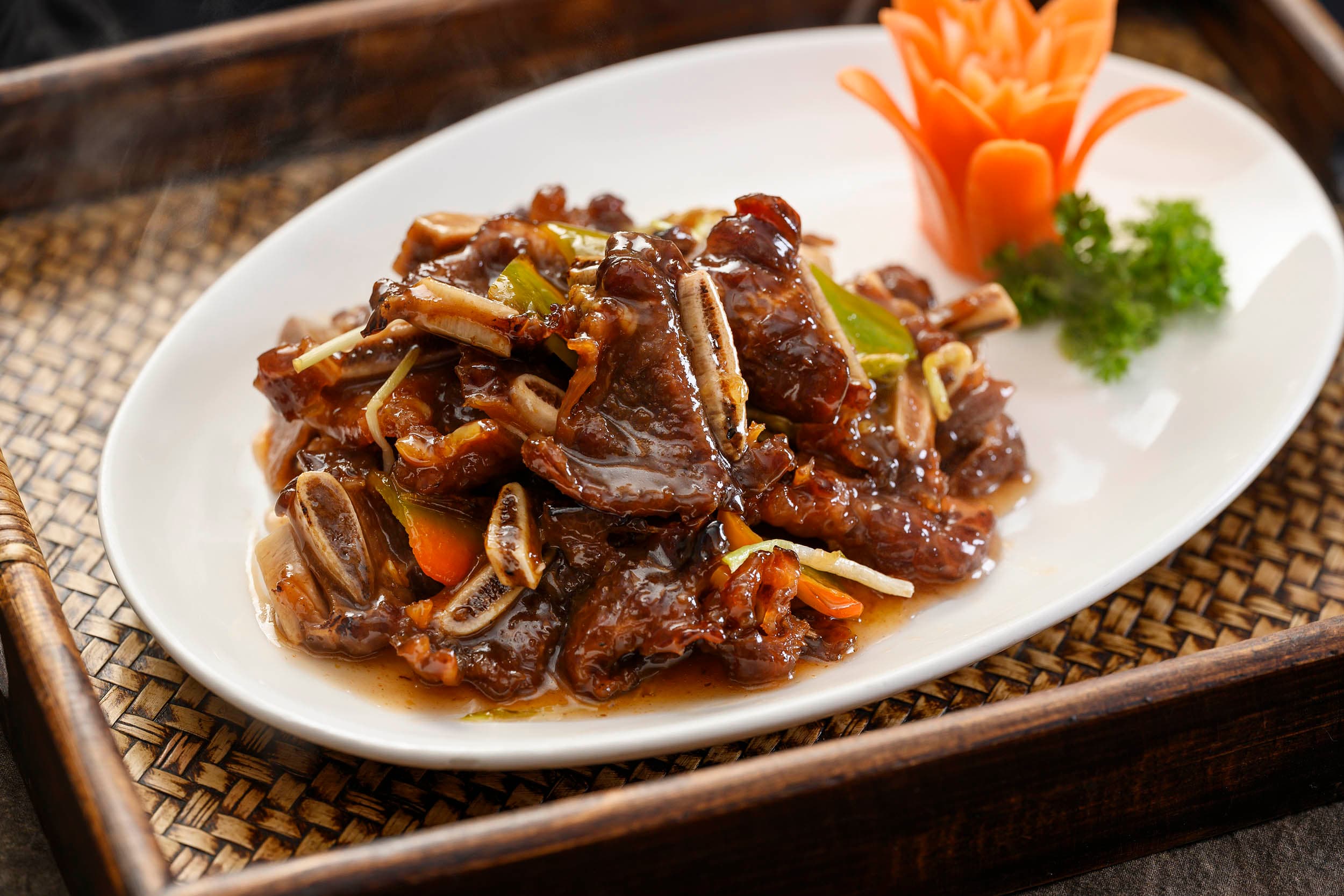 US beef short rib in plum sauce