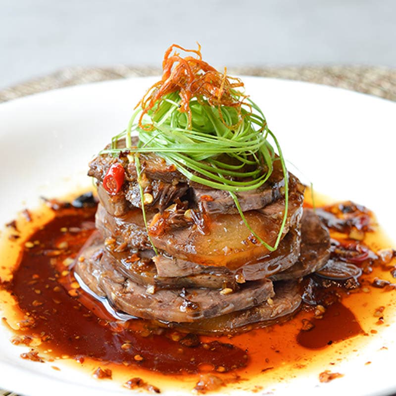 Beef shank with mixed herbs