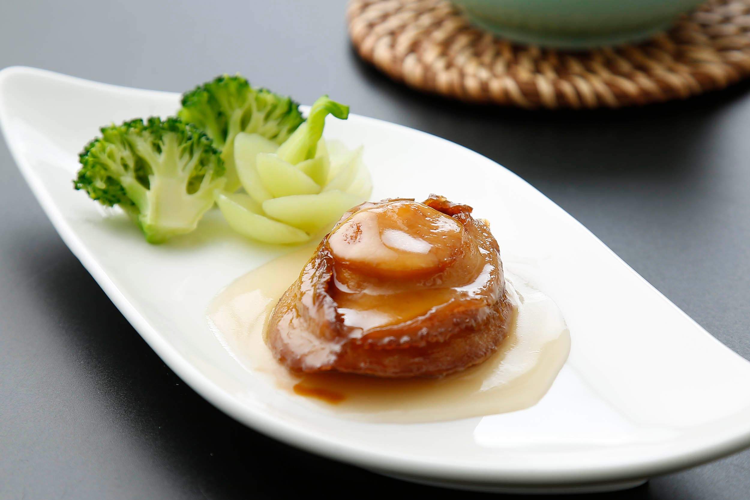 Braised 3-head abalone in superior sauce