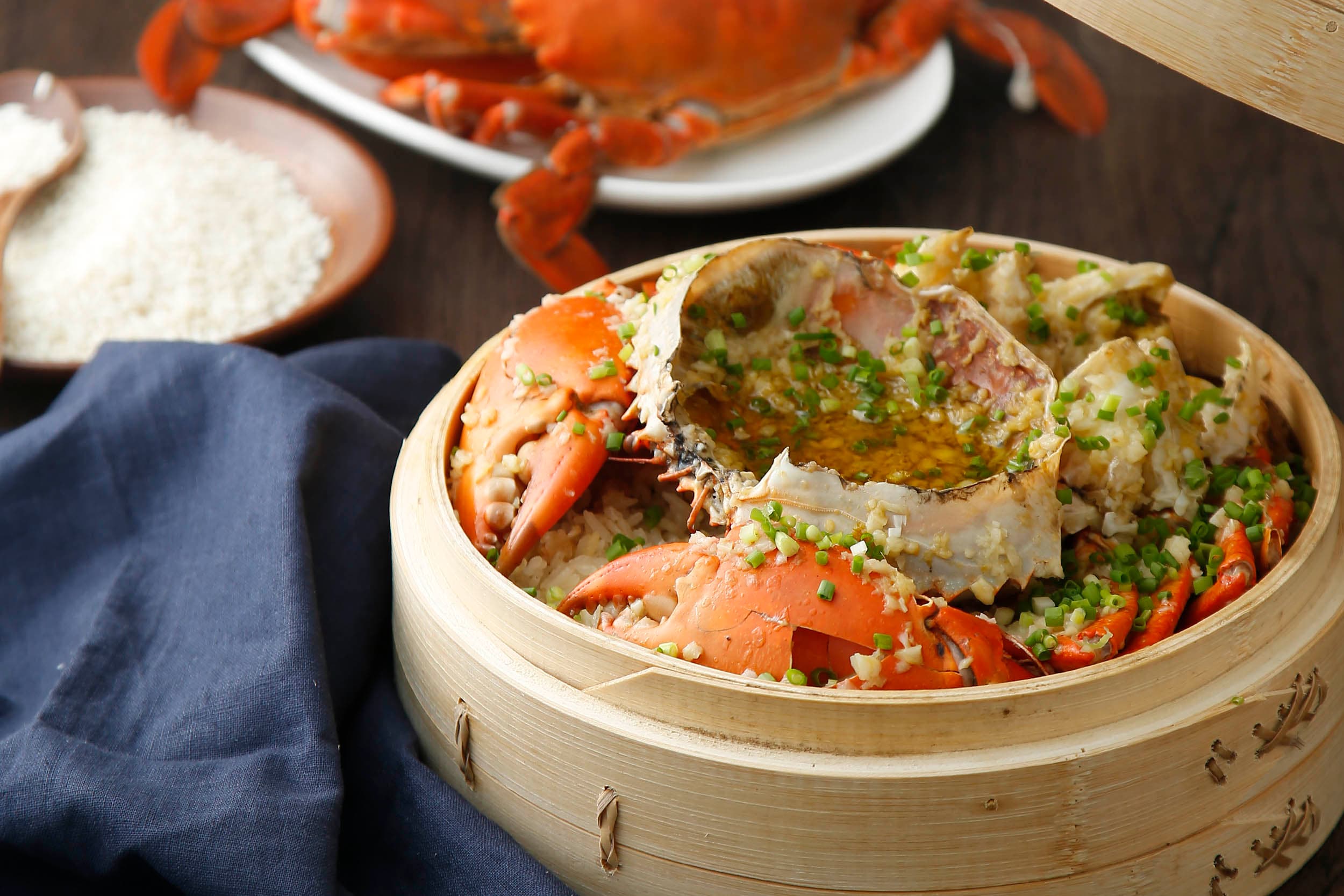 Steamed Crab with Glutinous Rice