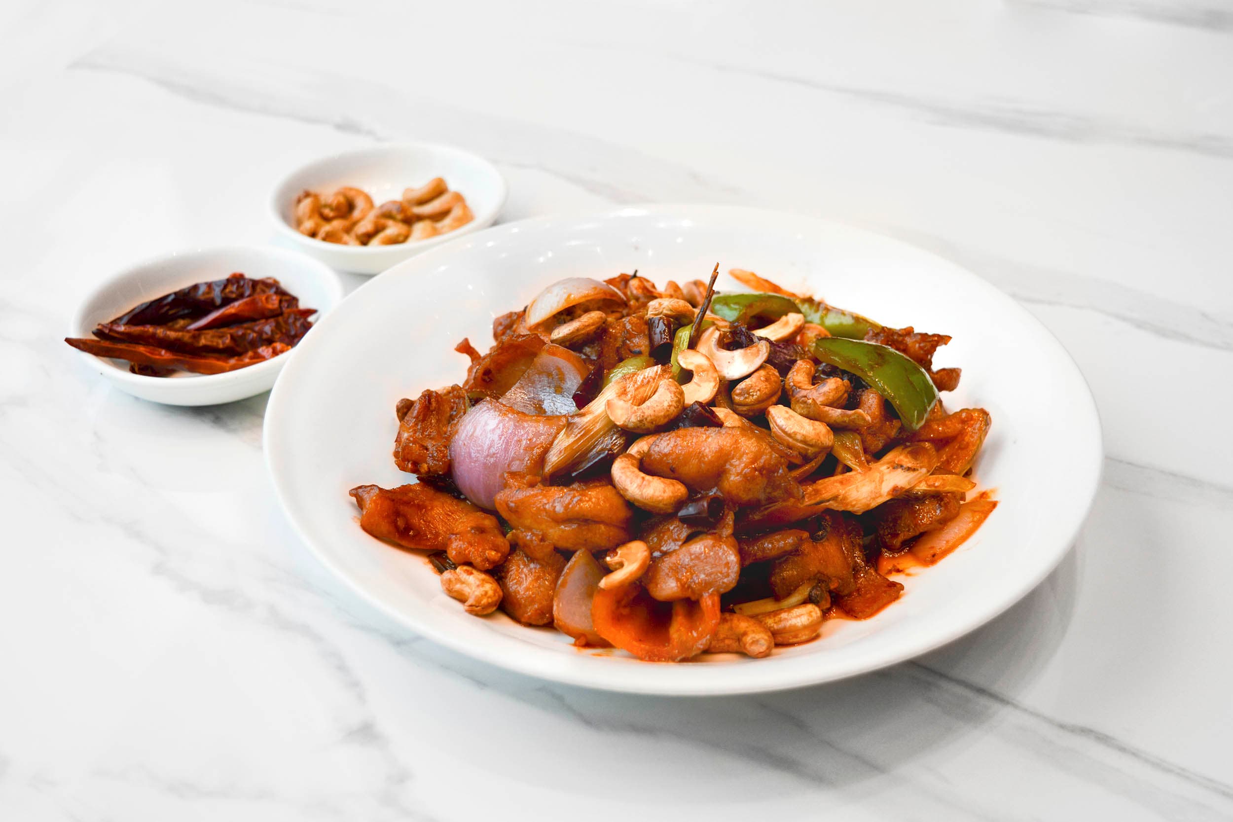 Szechuan chicken with cashew nuts